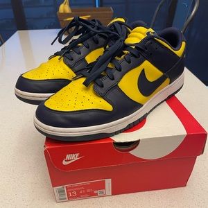 Michigan Nike Dunk Lows